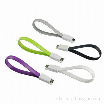 New Mini Flat Magnet Micro USB Charging Data Sync Cable